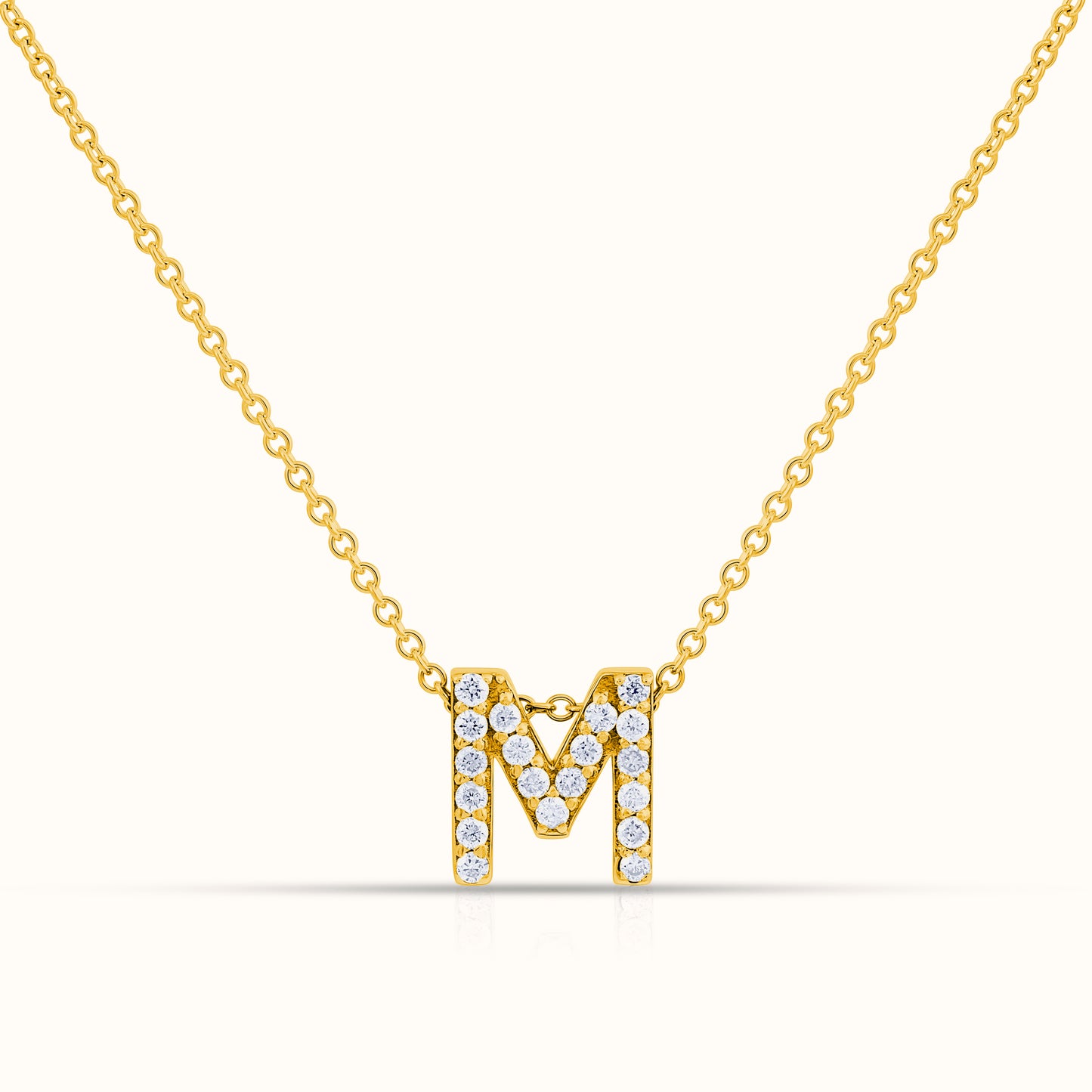 Signature Alphabet Natural Diamond Necklace - AVIR New York