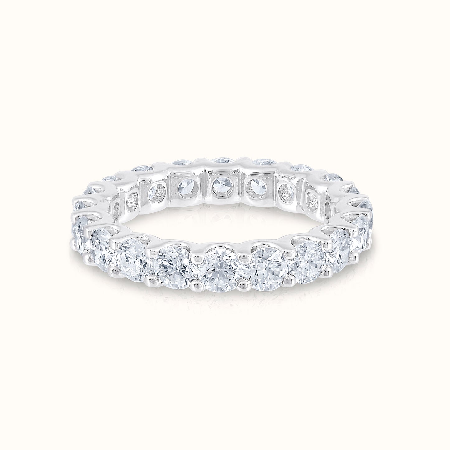 3.00 Carat Full Eternity Natural Diamond Band - AVIR New York