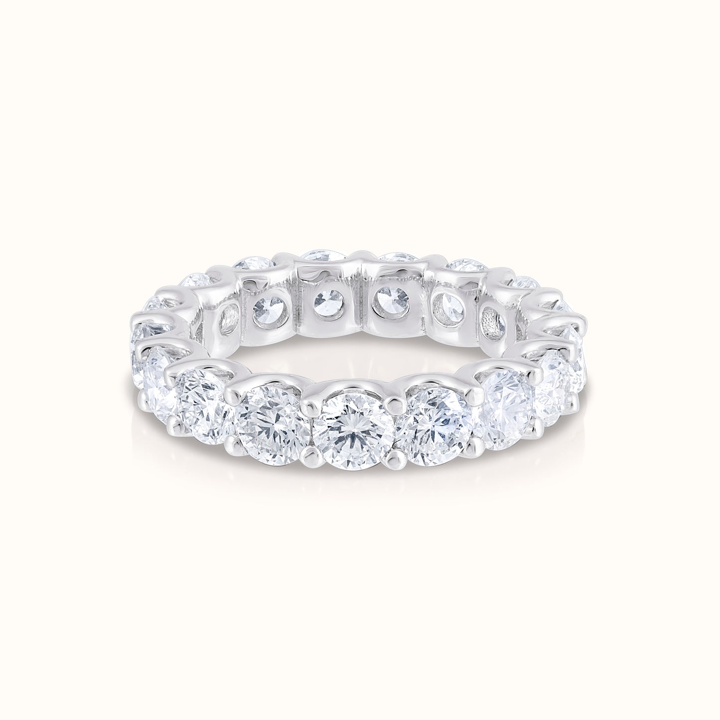 4.00 Carat Full Eternity Natural Diamond Band - AVIR New York
