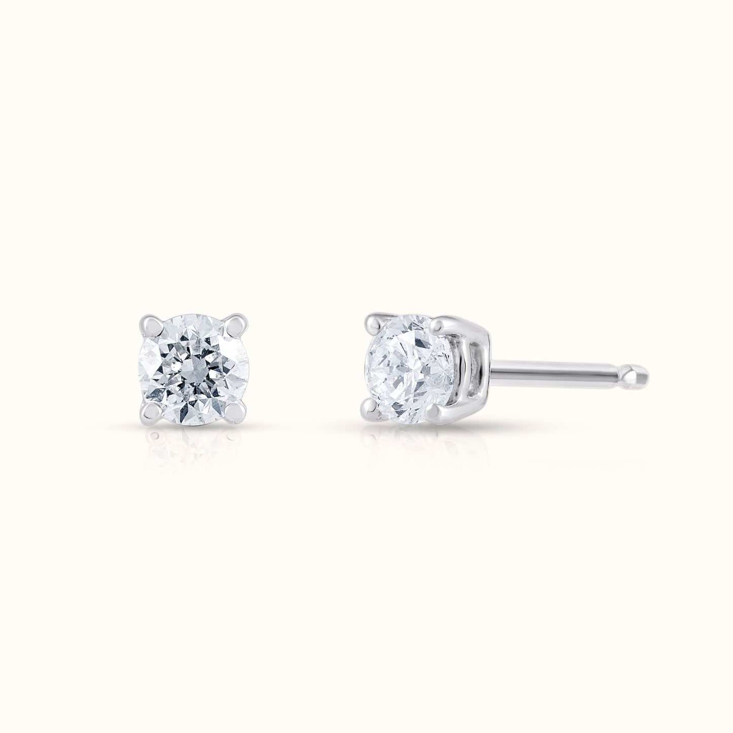 Classic 4 Prong IGI Certified Lab Grown Diamond Stud Earrings - AVIR New York