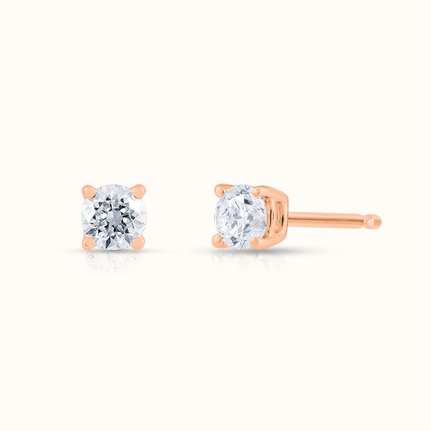Classic 4 Prong IGI Certified Lab Grown Diamond Stud Earrings - AVIR New York