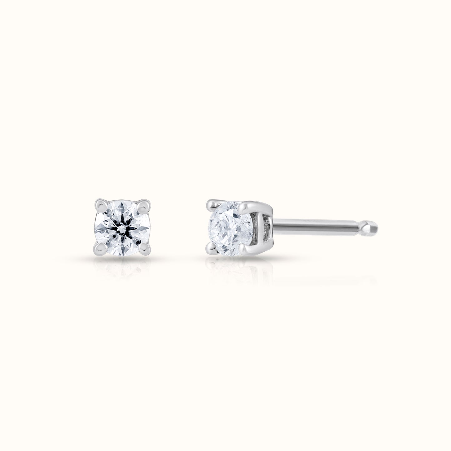 Classic 4 Prong IGI Certified Lab Grown Diamond Stud Earrings - AVIR New York