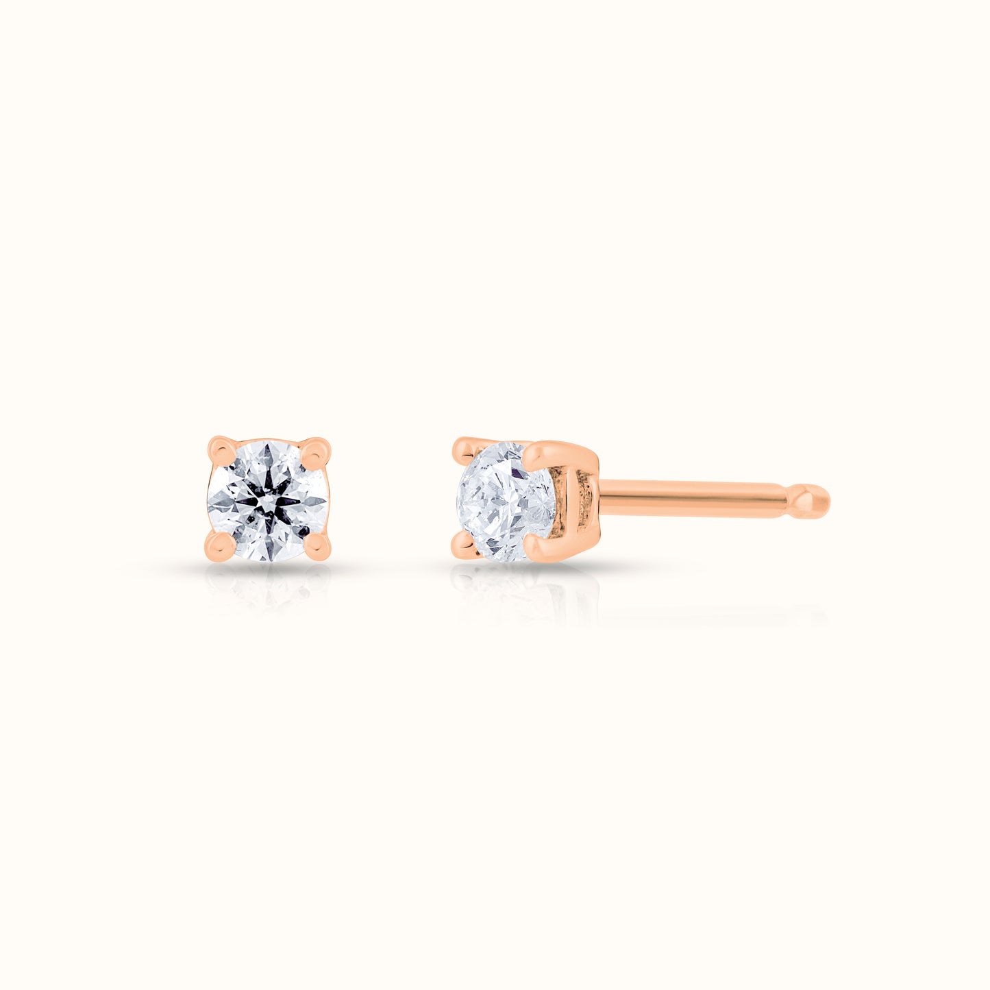 Classic 4 Prong IGI Certified Lab Grown Diamond Stud Earrings - AVIR New York