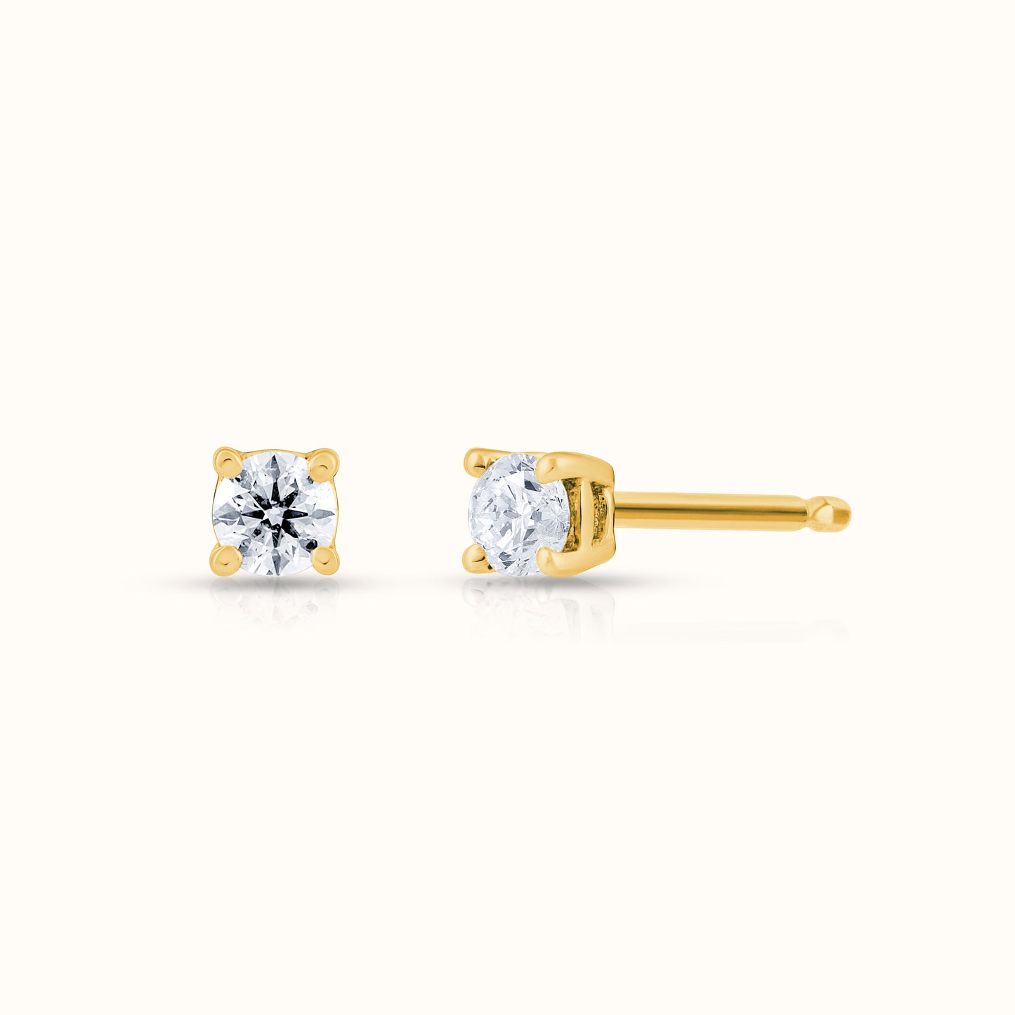 Classic 4 Prong IGI Certified Lab Grown Diamond Stud Earrings - AVIR New York