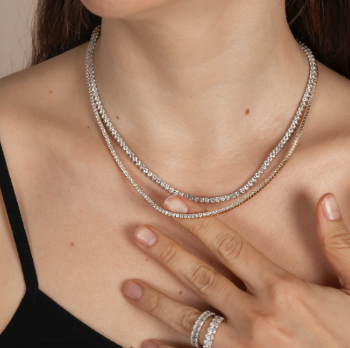 Tennis Necklace Styles 
