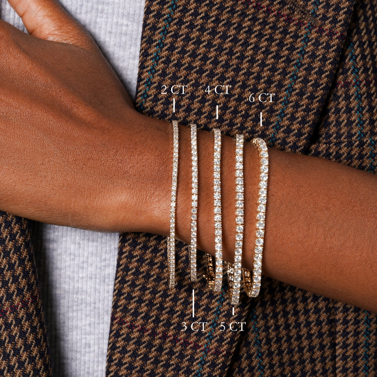 Classic 4 Prong Lab Grown Diamond Tennis Bracelet