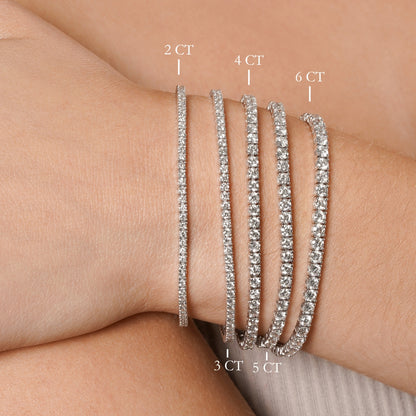 Classic 4 Prong Lab Grown Diamond Tennis Bracelet