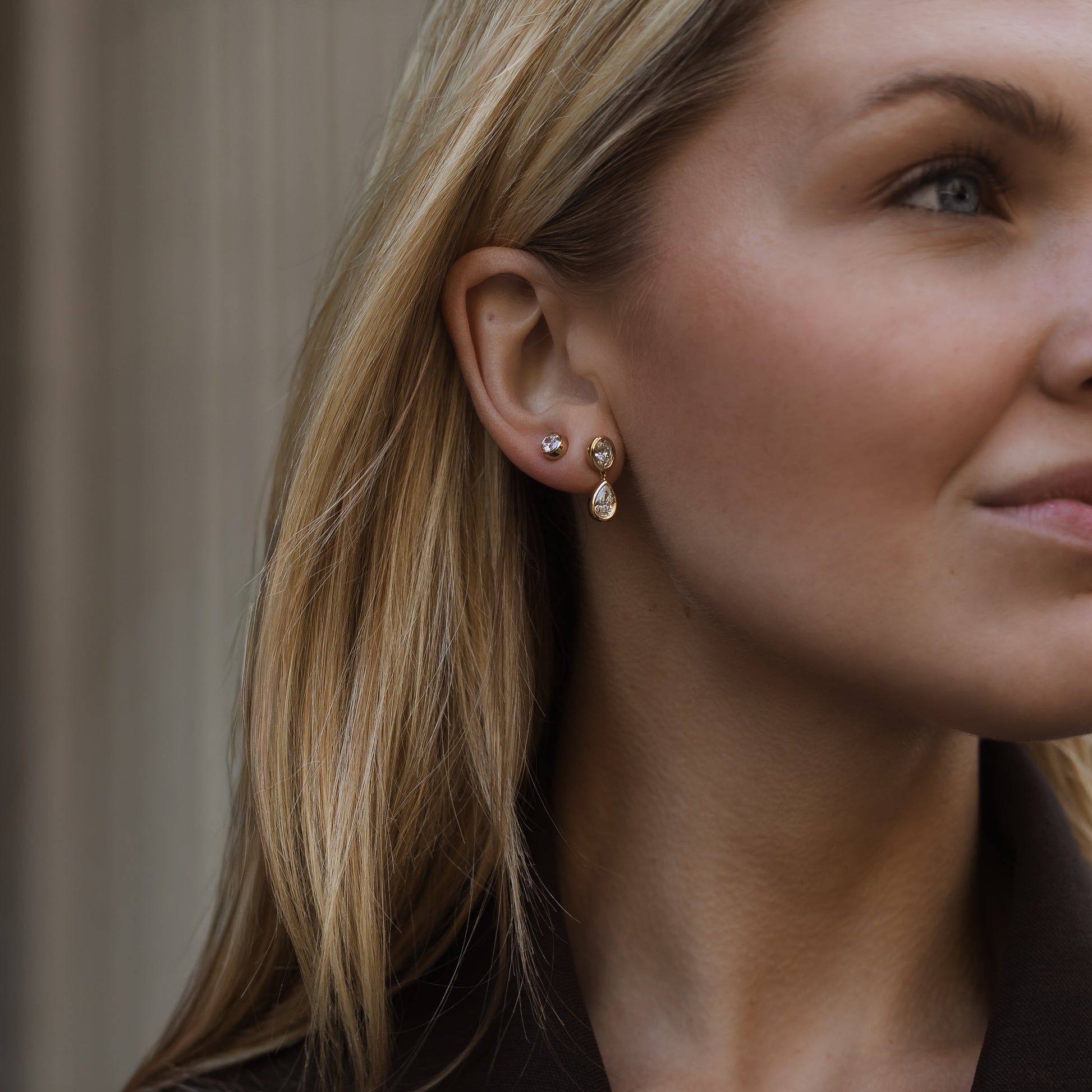 Sera 2 Carat Lab Grown Diamond Drop Earrings - AVIR New York