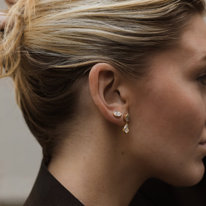 Sera 2 Carat Lab Grown Diamond Drop Earrings - AVIR New York