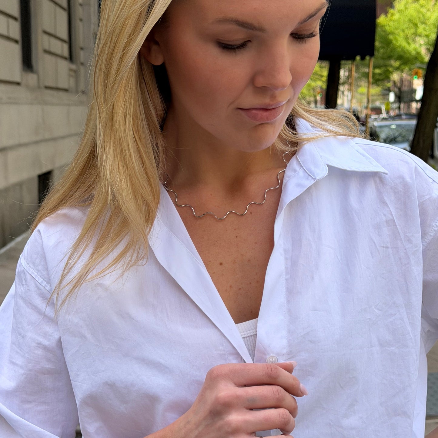 Wave Statement Necklace - AVIR New York