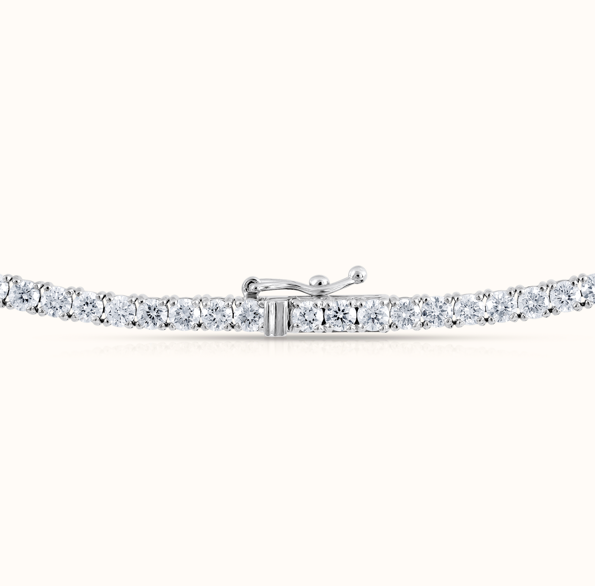 Classic 4 Prong Natural Diamond Tennis Necklace - AVIR New York