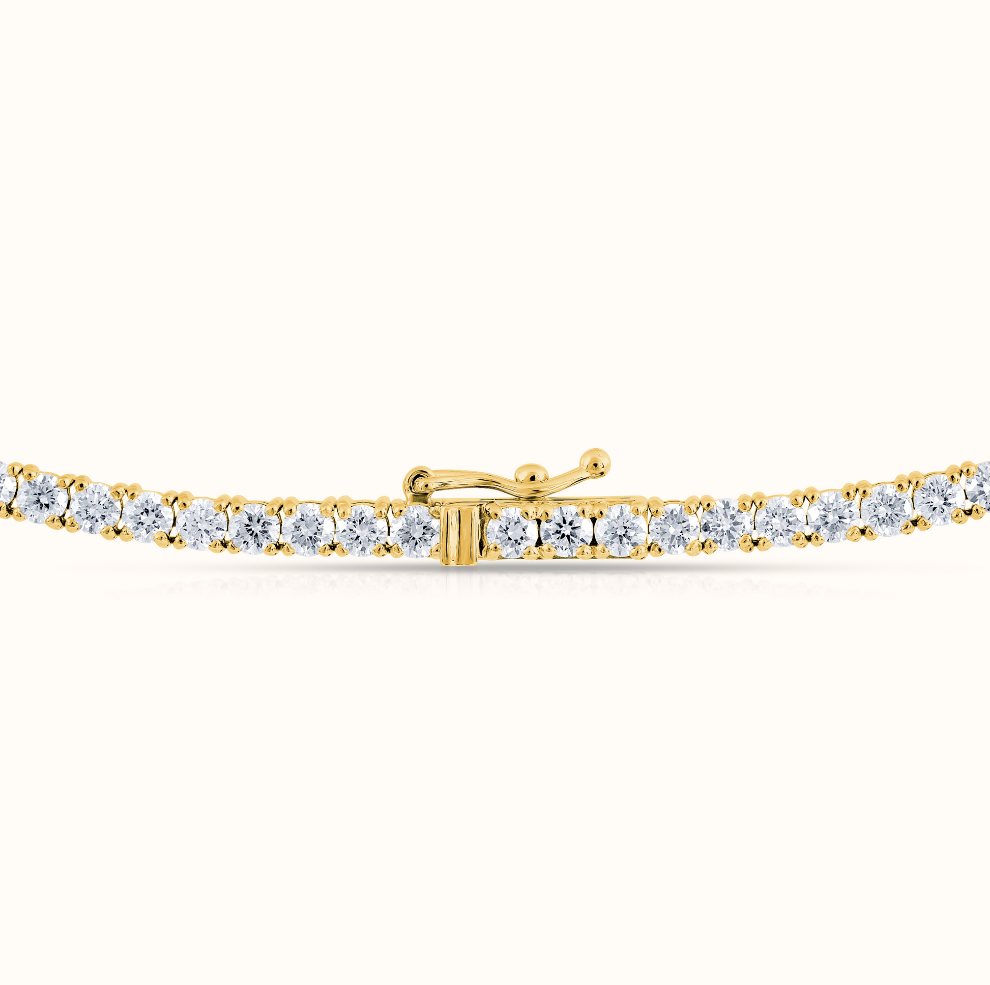 Classic 4 Prong Natural Diamond Tennis Necklace - AVIR New York