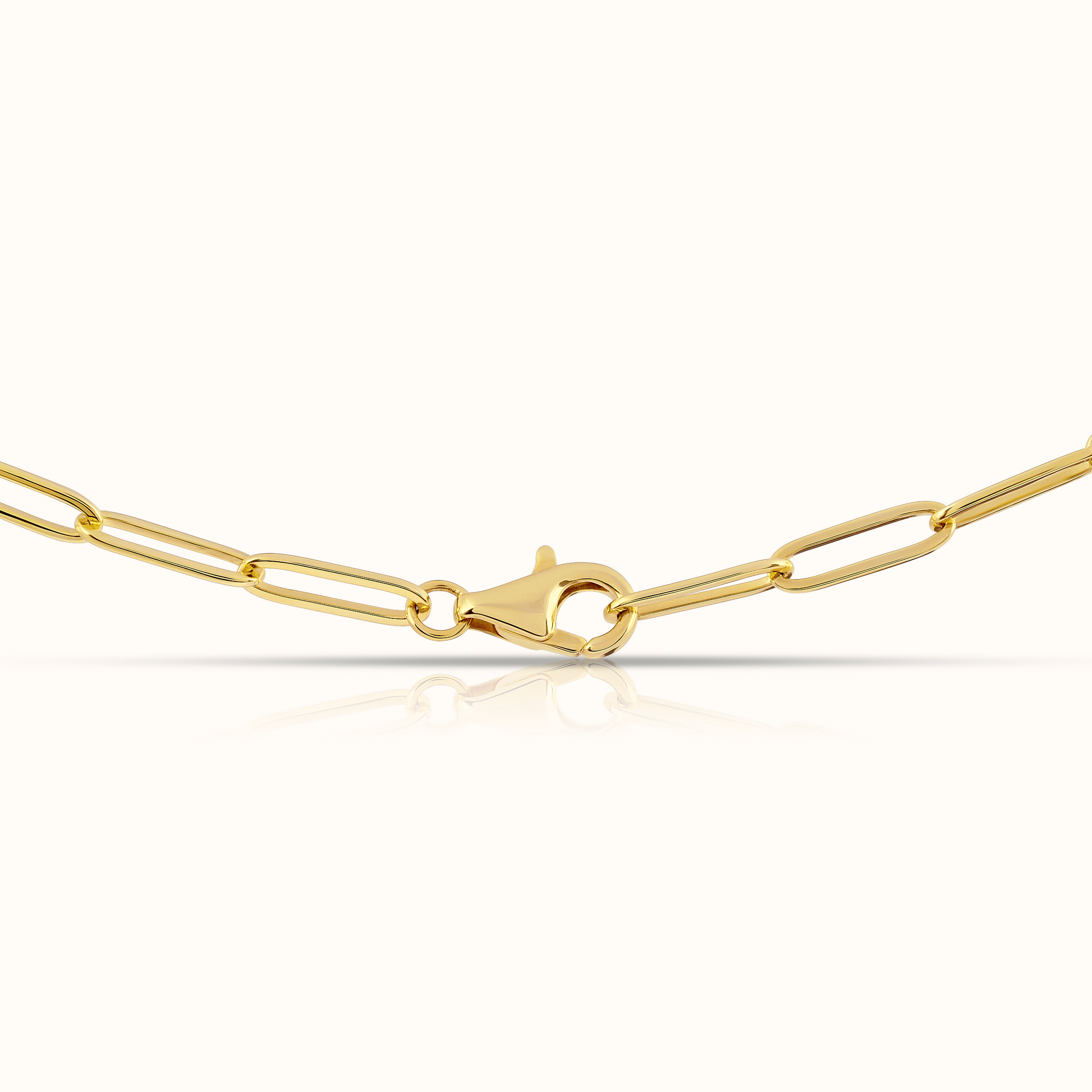 Half Paperclip and Natural Diamond Tennis Necklace - AVIR New York