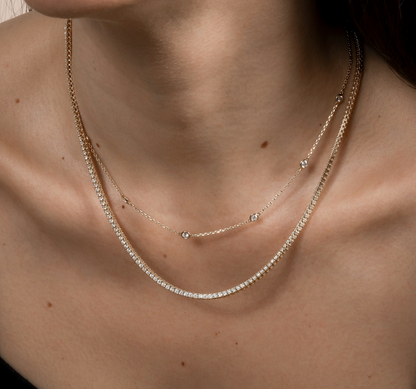 Diamond by the Yard Lab Grown Diamond Bracelet and 16 Inch Necklace Set - AVIR New York