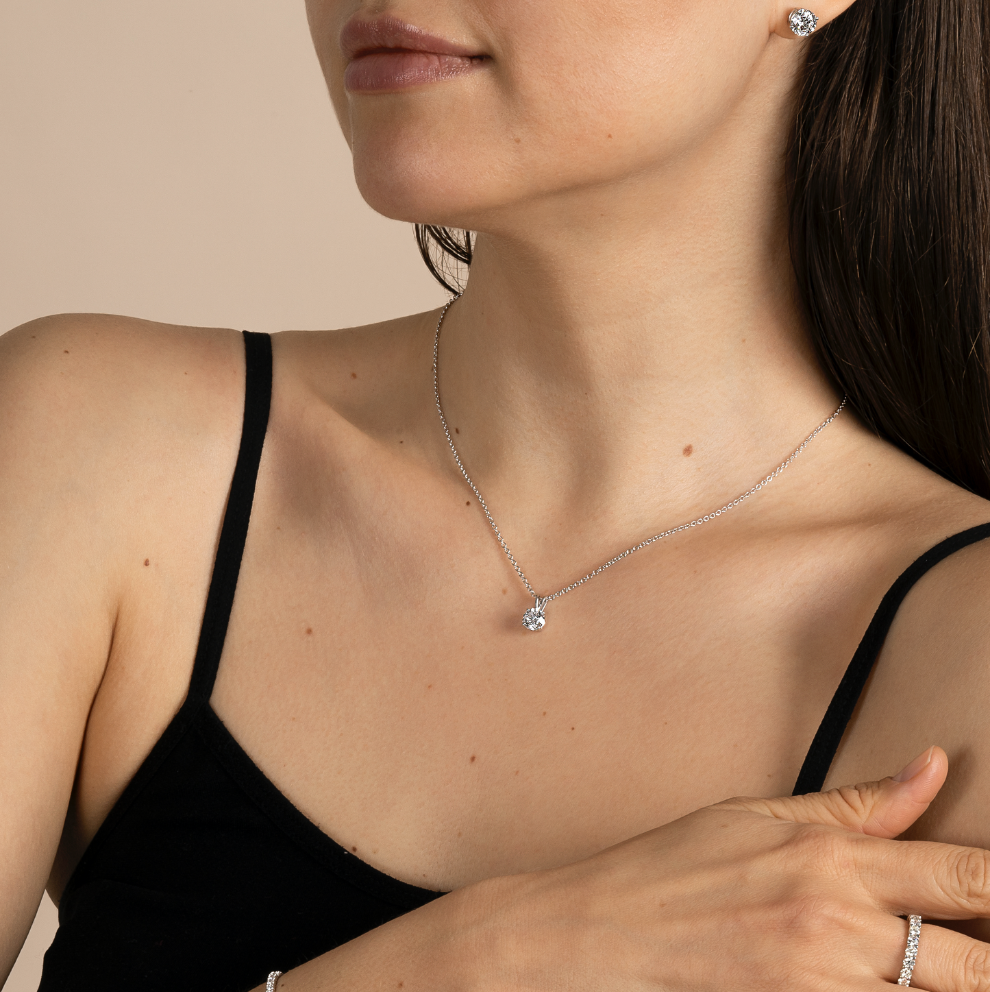 IGI Certified Lab Grown Diamond 4 Prong Solitaire Necklace - AVIR New York