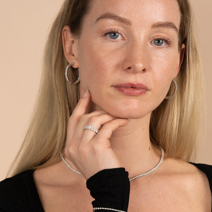 Classic Natural Diamond Hoop Earrings - AVIR New York