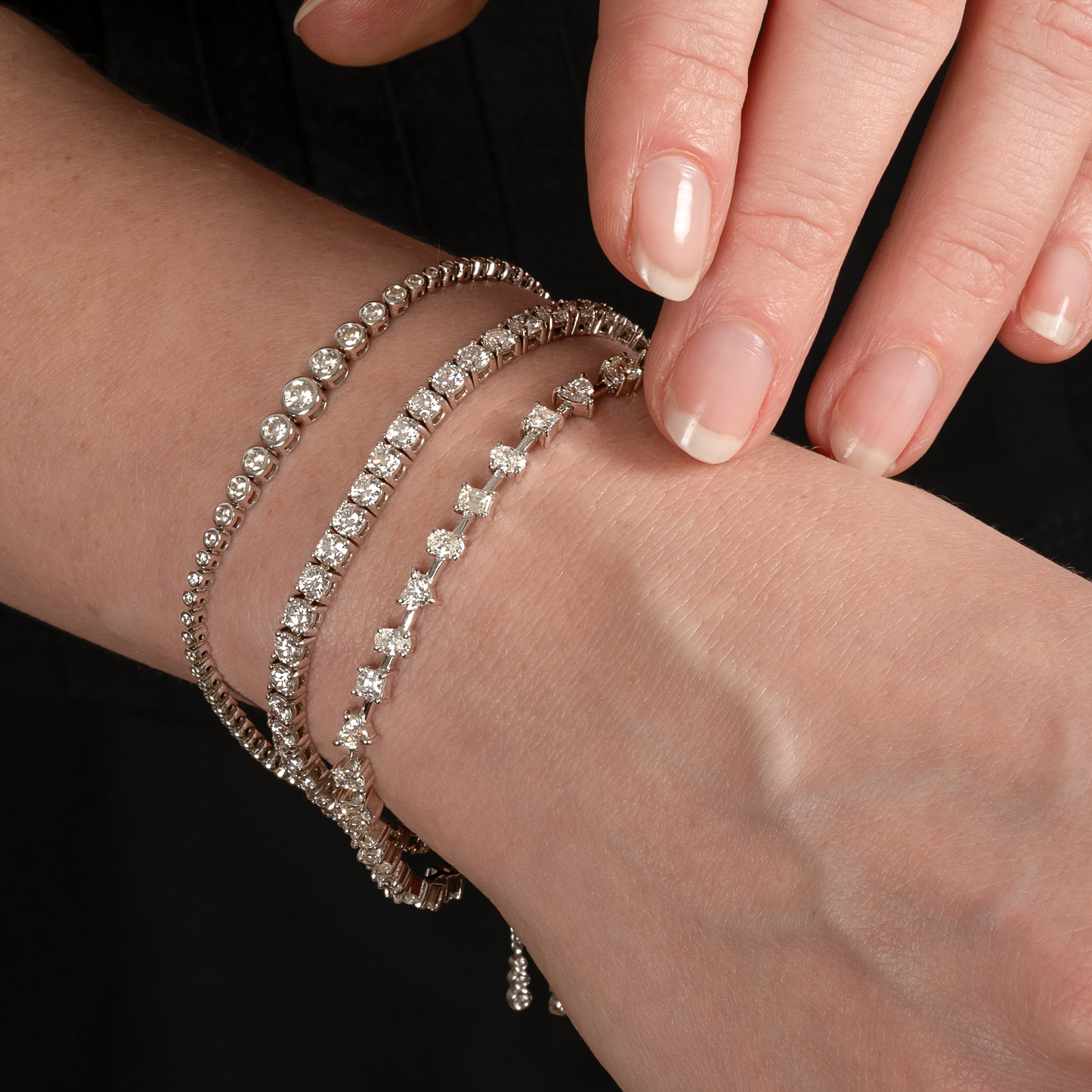 Multi-shape Lab Grown Diamond Tennis Bracelet - AVIR New York