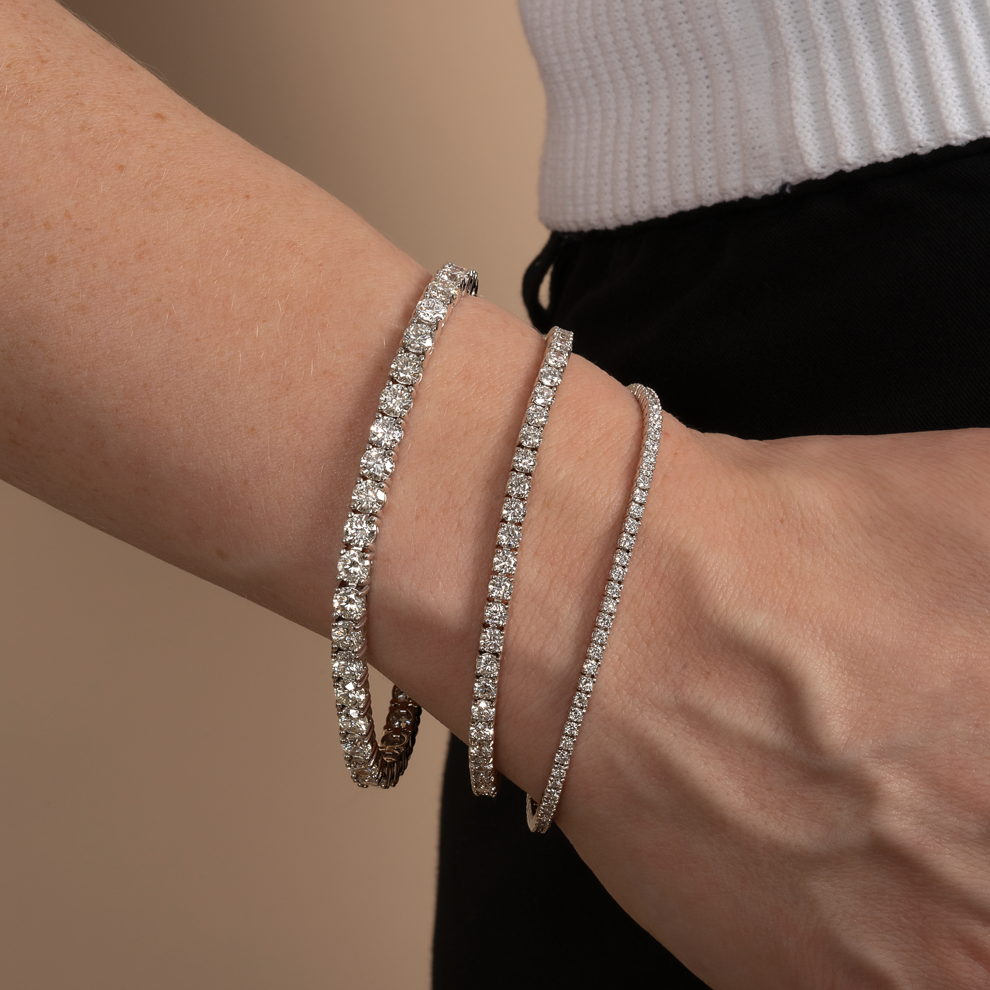 Exquisite 4 Prong Natural Diamond Tennis Bracelet - AVIR New York