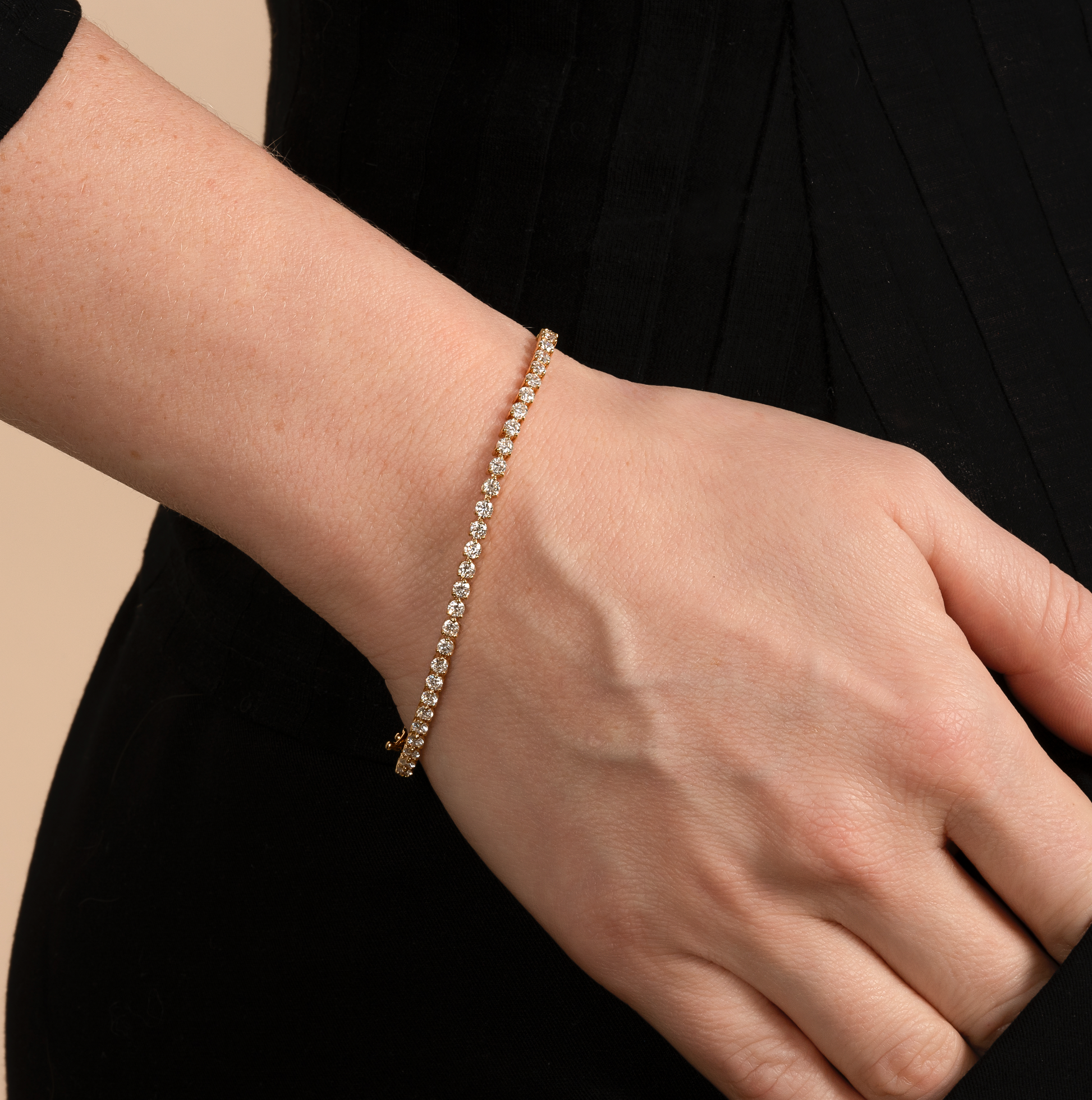 3 Prong Lab Grown Diamond Bracelet - AVIR New York
