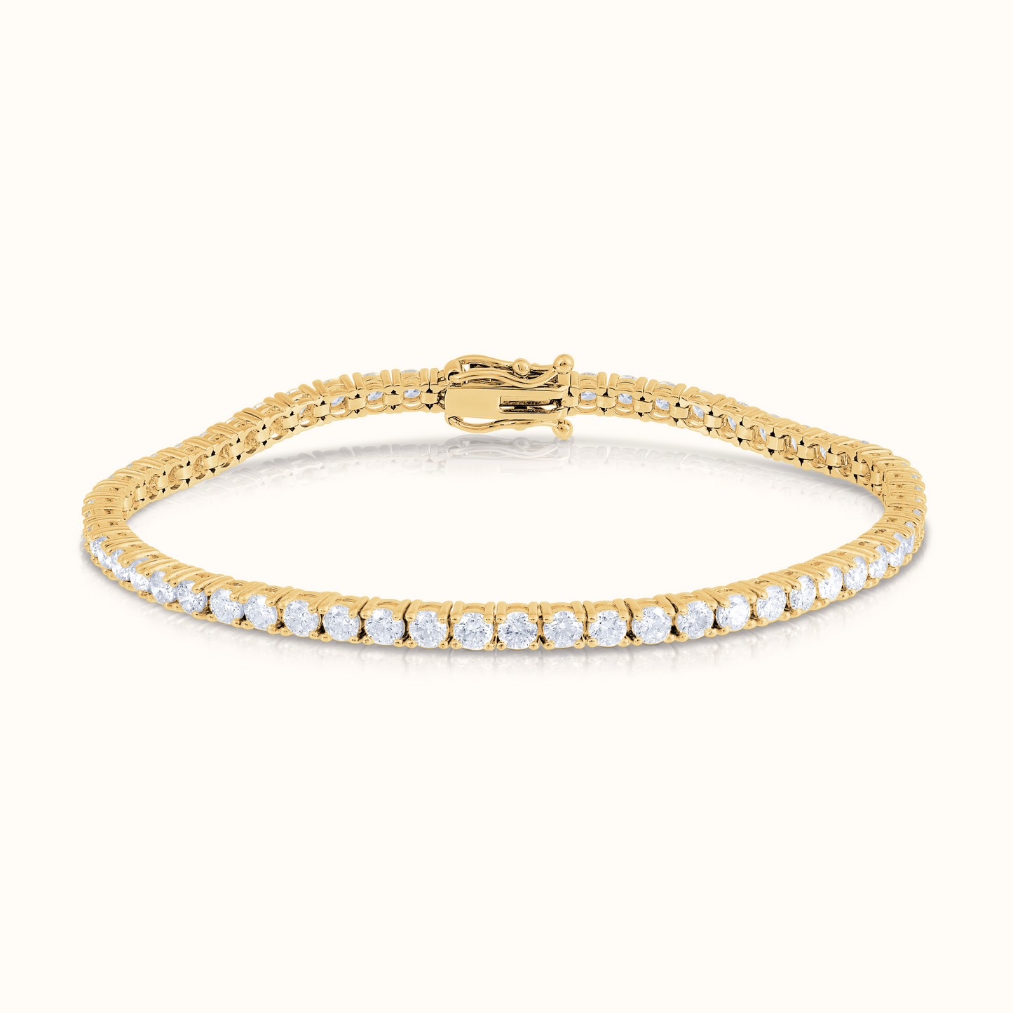 Classic 4 Prong Natural Diamond Tennis Bracelet - AVIR New York