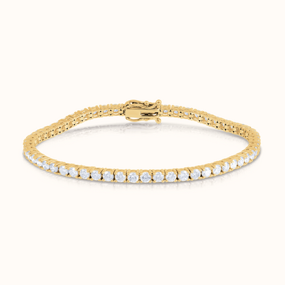 Classic 4 Prong Natural Diamond Tennis Bracelet - AVIR New York