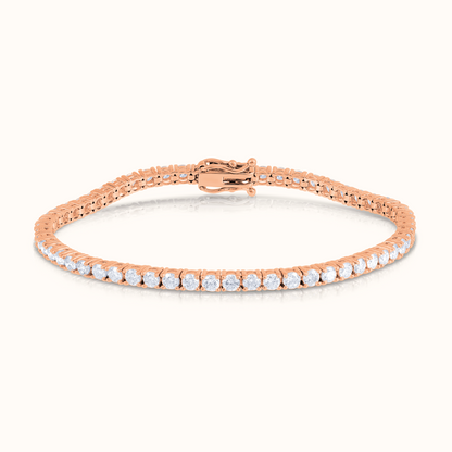 Classic 4 Prong Natural Diamond Tennis Bracelet - AVIR New York