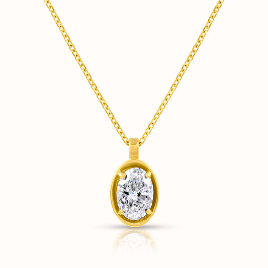 Molten Élan 1 Carat Lab Grown Diamond Necklace - AVIR New York