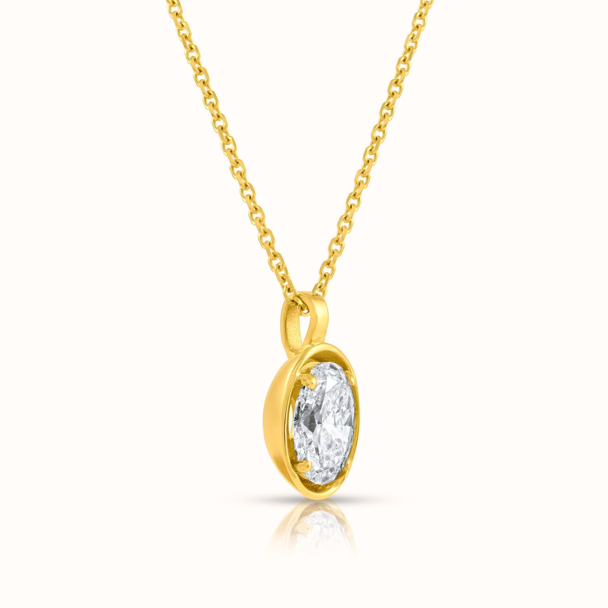 Molten Élan 1 Carat Lab Grown Diamond Necklace - AVIR New York