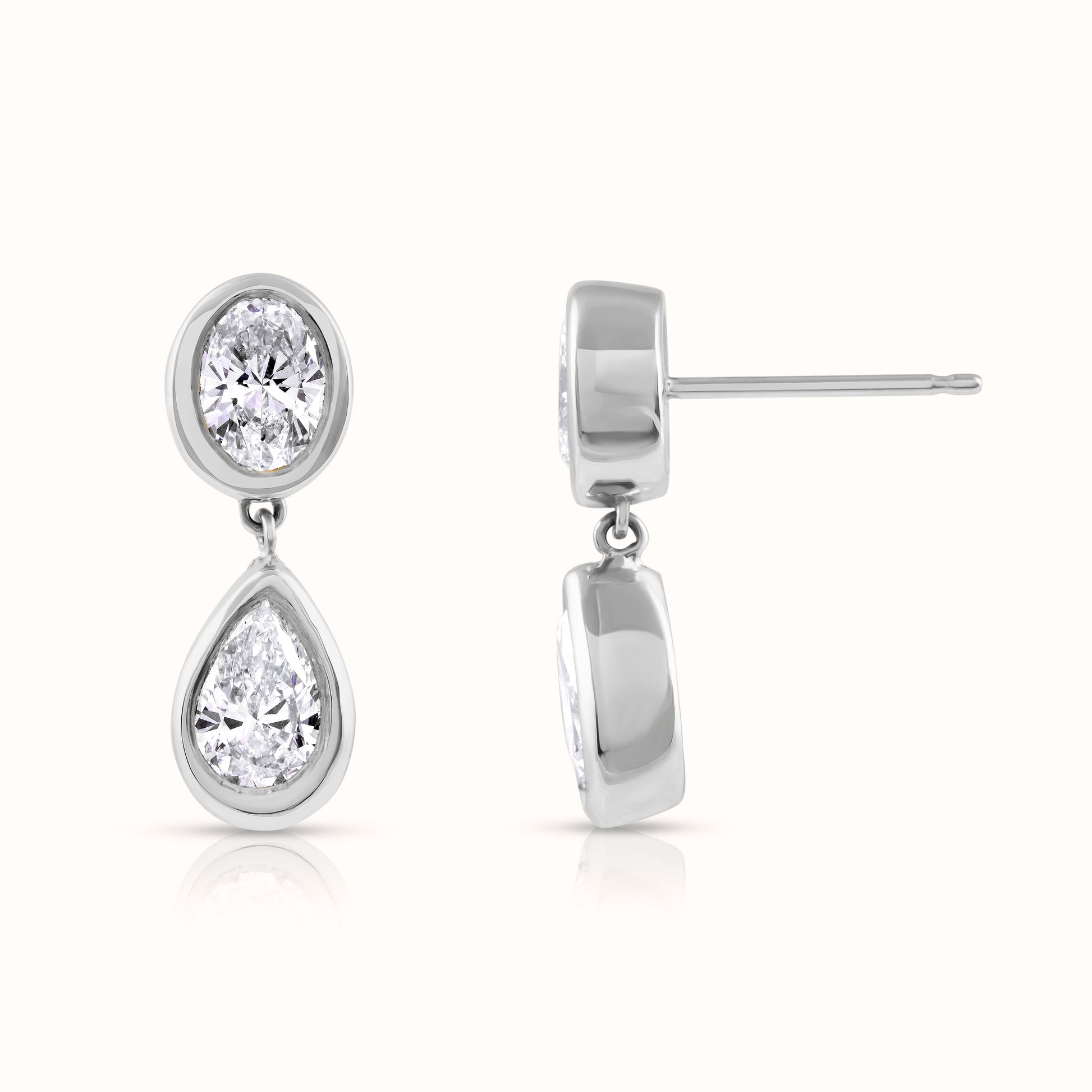 Sera 2 Carat Lab Grown Diamond Drop Earrings - AVIR New York