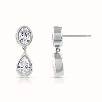 Sera 2 Carat Lab Grown Diamond Drop Earrings - AVIR New York