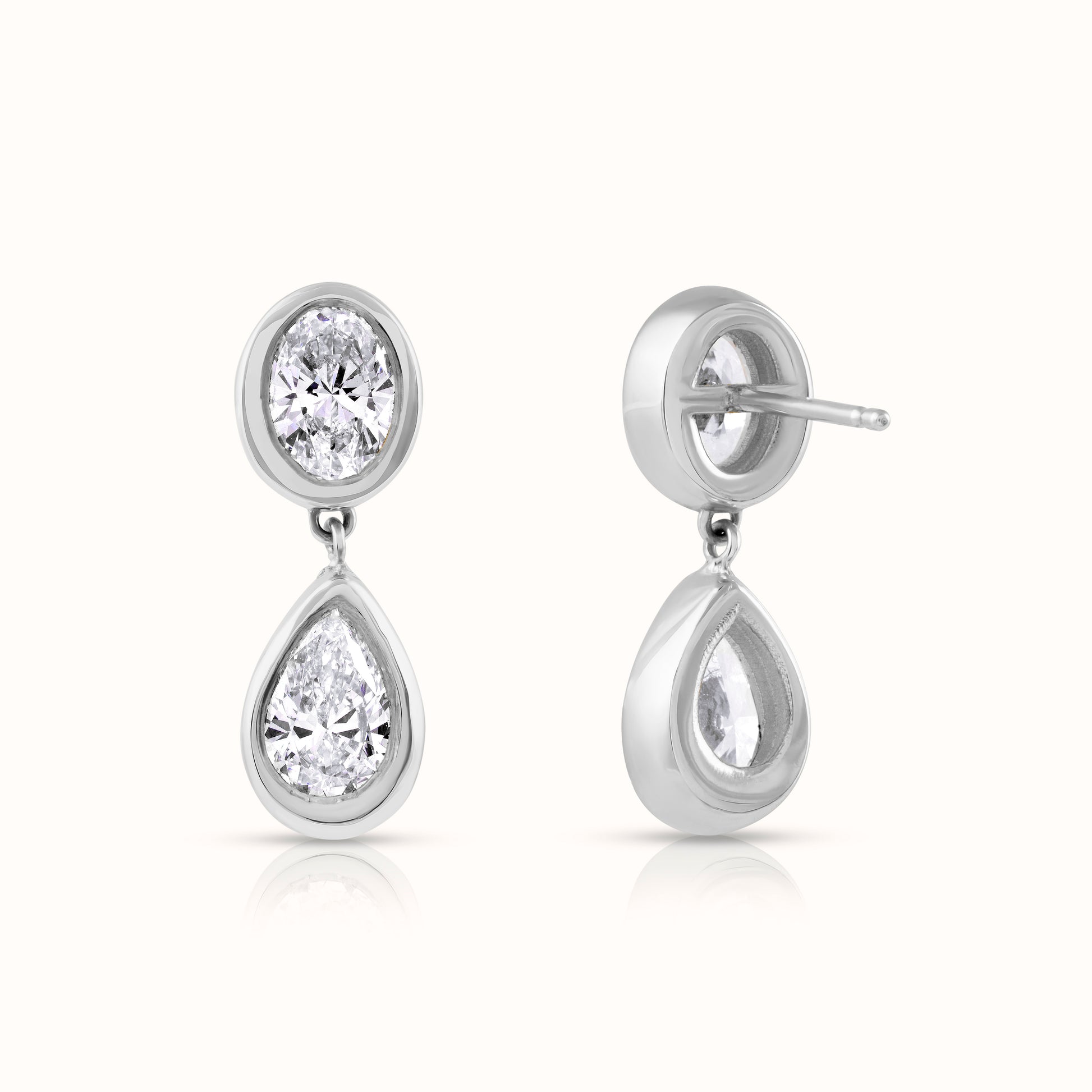 Sera 2 Carat Lab Grown Diamond Drop Earrings - AVIR New York