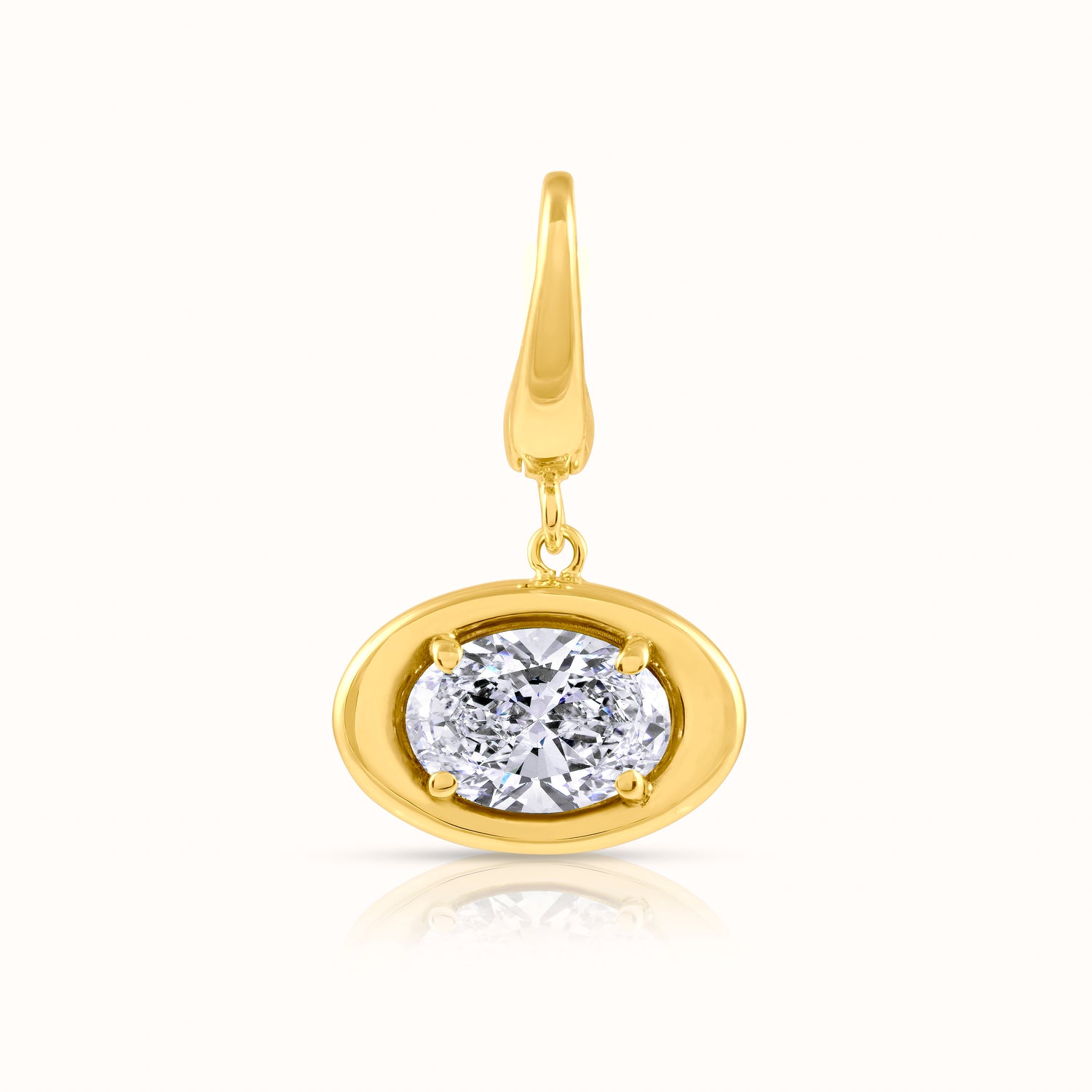 Élan 2 Carat Lab Grown Diamond Charm Pendant - AVIR New York
