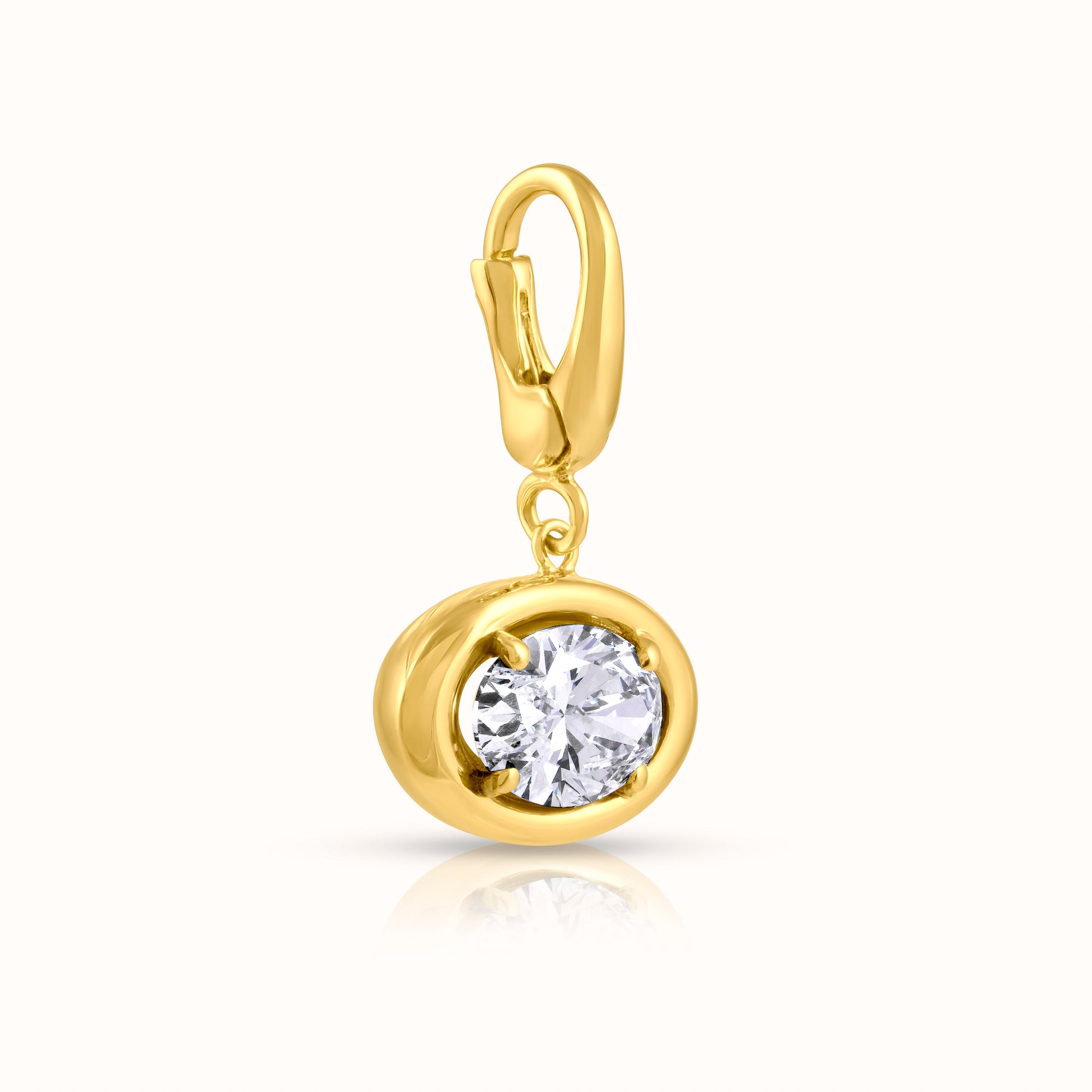 Élan 2 Carat Lab Grown Diamond Charm Pendant - AVIR New York