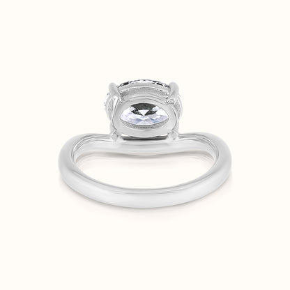 Floating East West Lab Grown Diamond Oval Ring