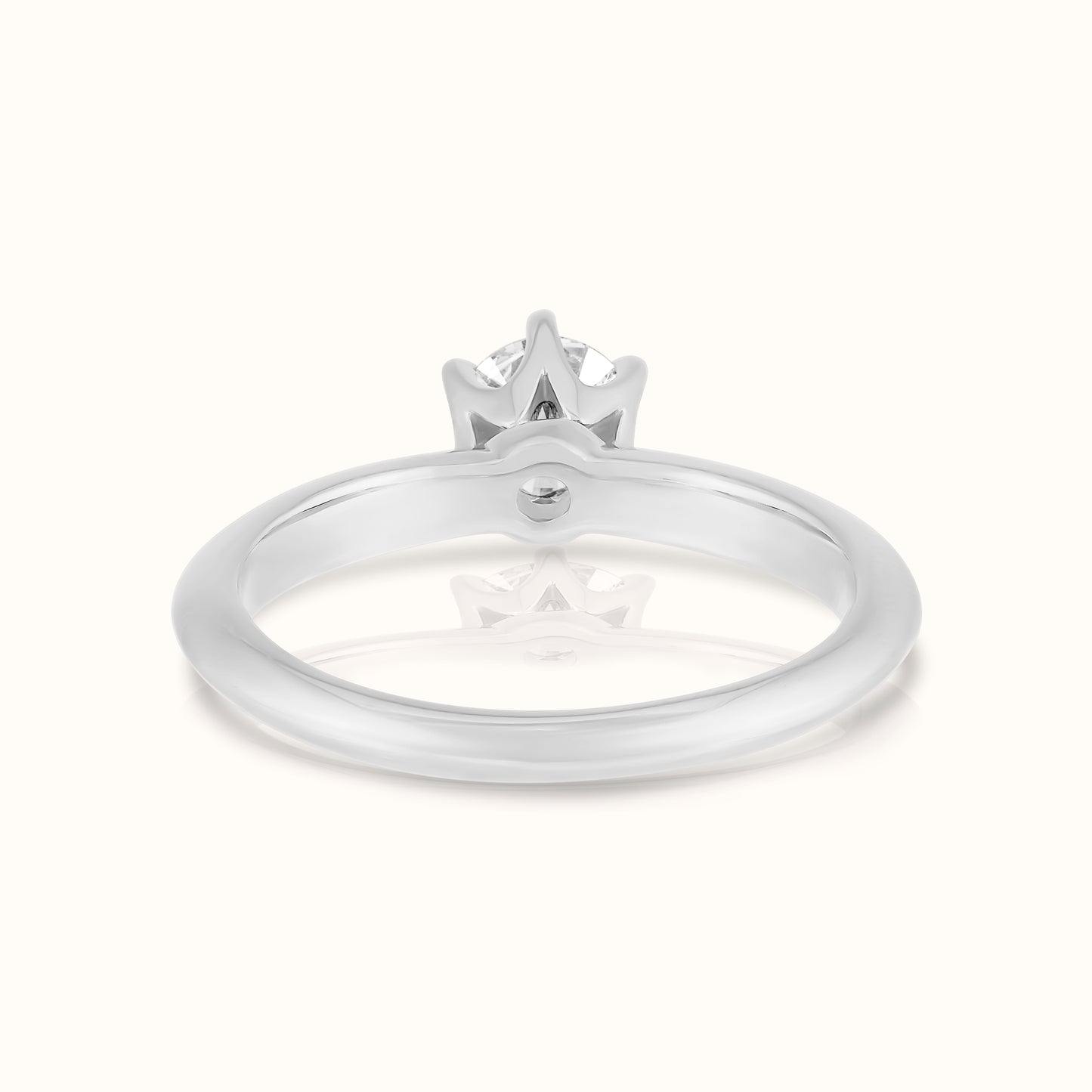 Classic Six Prong Round Lab Grown Diamond Ring