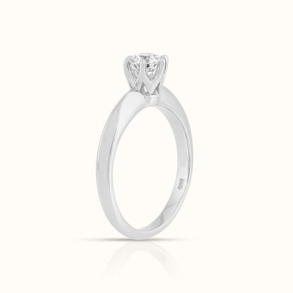 Classic Six Prong Round Lab Grown Diamond Ring
