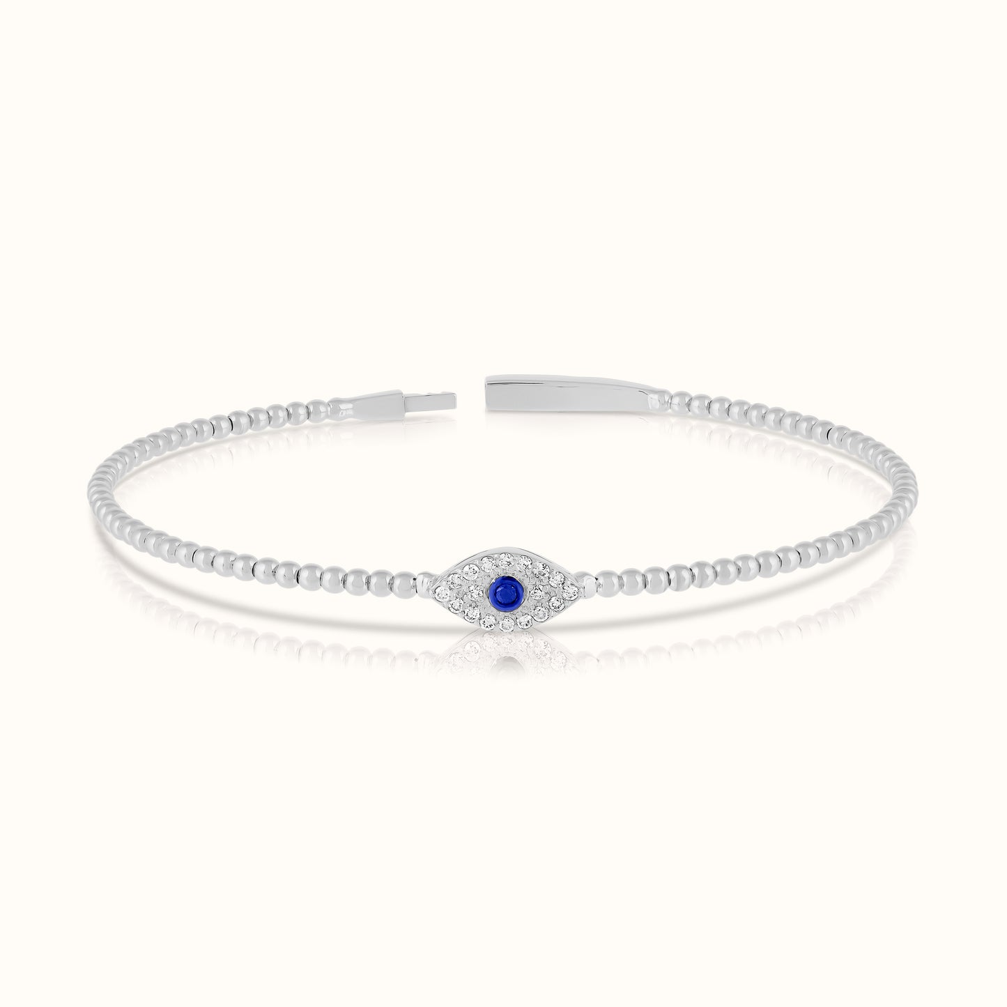 Evil Eye Lab Grown Diamond Pendant & Bangle Set