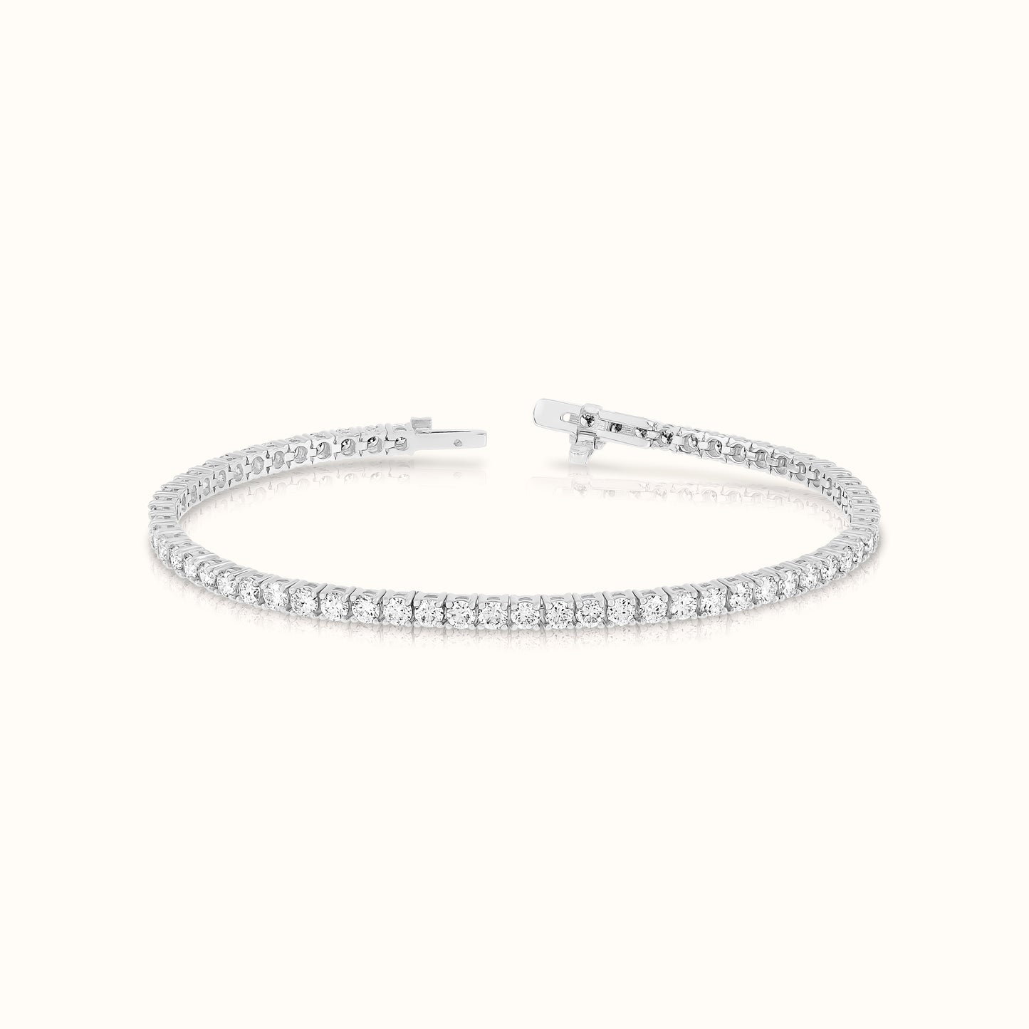 Classic 4 Prong Lab Grown Diamond Tennis Bracelet