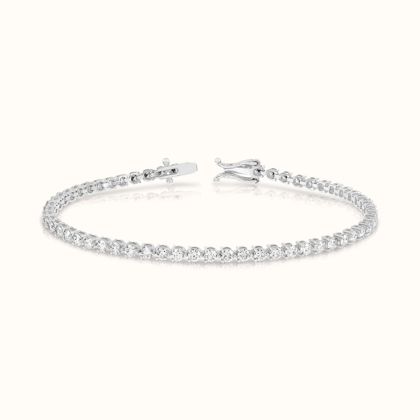 3 Prong Lab Grown Diamond Bracelet
