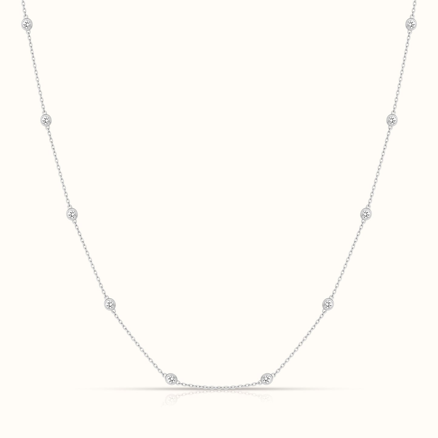Lab Grown Diamond By The Yard Necklace