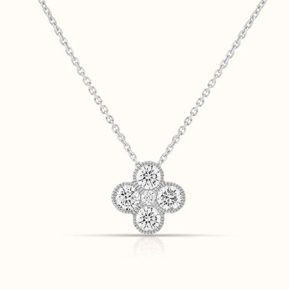 Lab Grown Diamond Clover Necklace