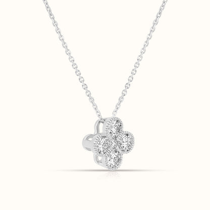 Lab Grown Diamond Clover Necklace