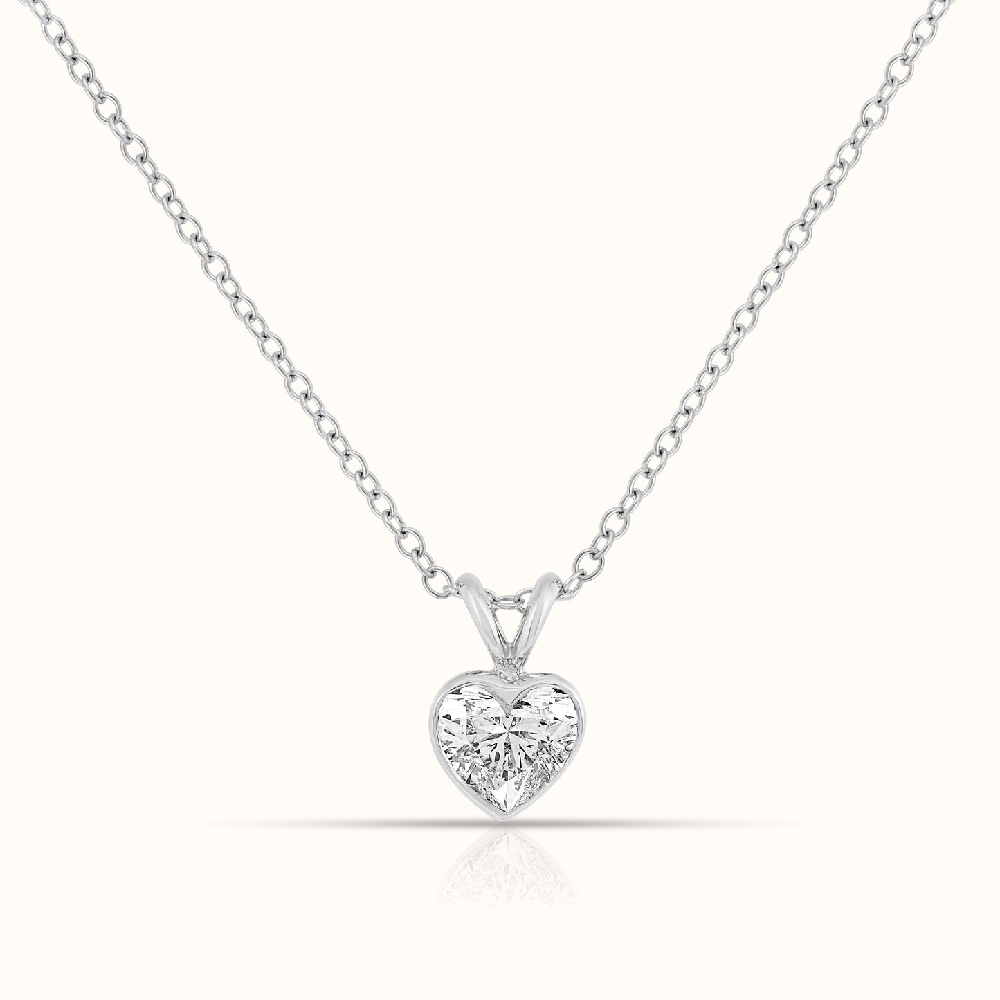 Bezel Heart Lab Grown Diamond Signature Set