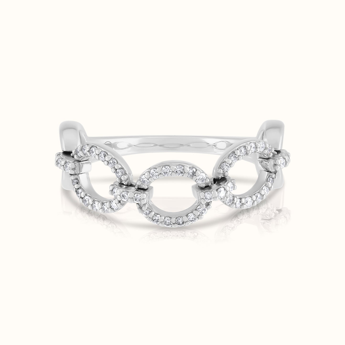 Halfway Lab Grown Diamond Link Ring