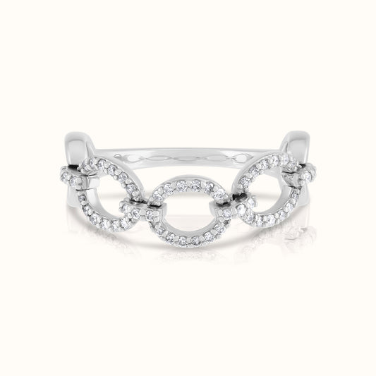 Halfway Lab Grown Diamond Link Ring