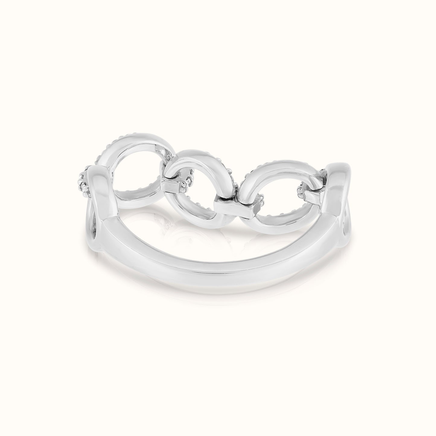 Halfway Lab Grown Diamond Link Ring