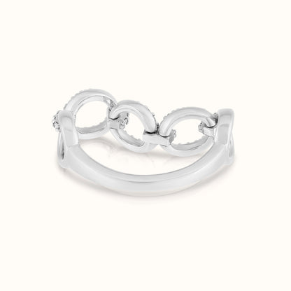 Halfway Lab Grown Diamond Link Ring