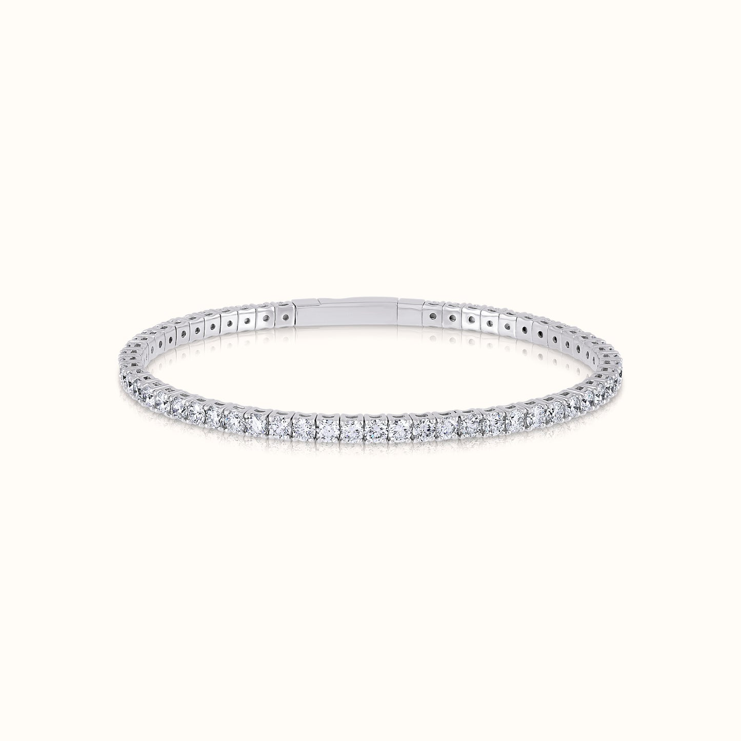 Flexible Lab Grown Diamond Tennis Bangle