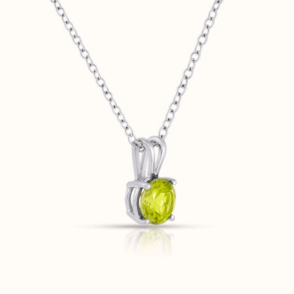 Natural Peridot - August Birthstone Charm Pendant
