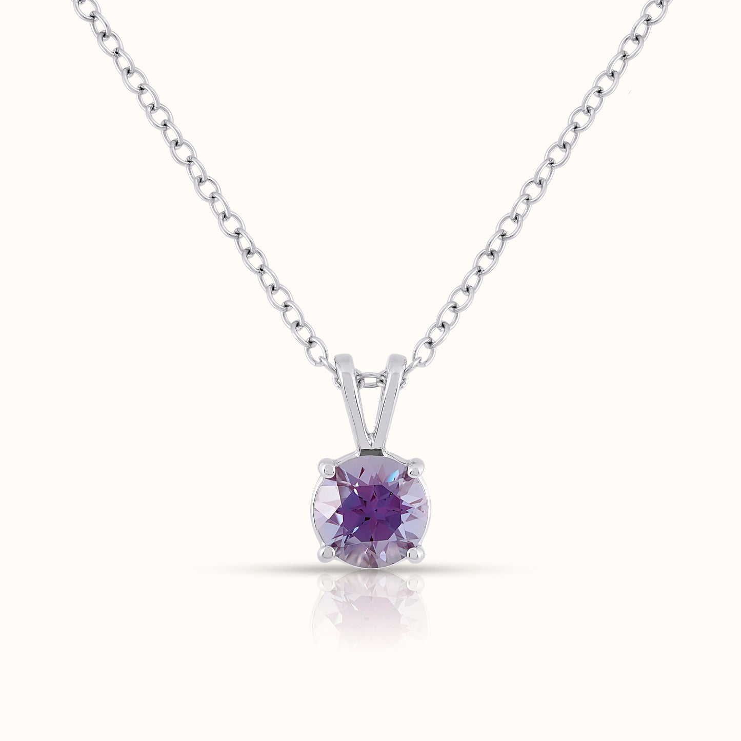 Lab Grown Alexandrite- June Birthstone Charm Pendant